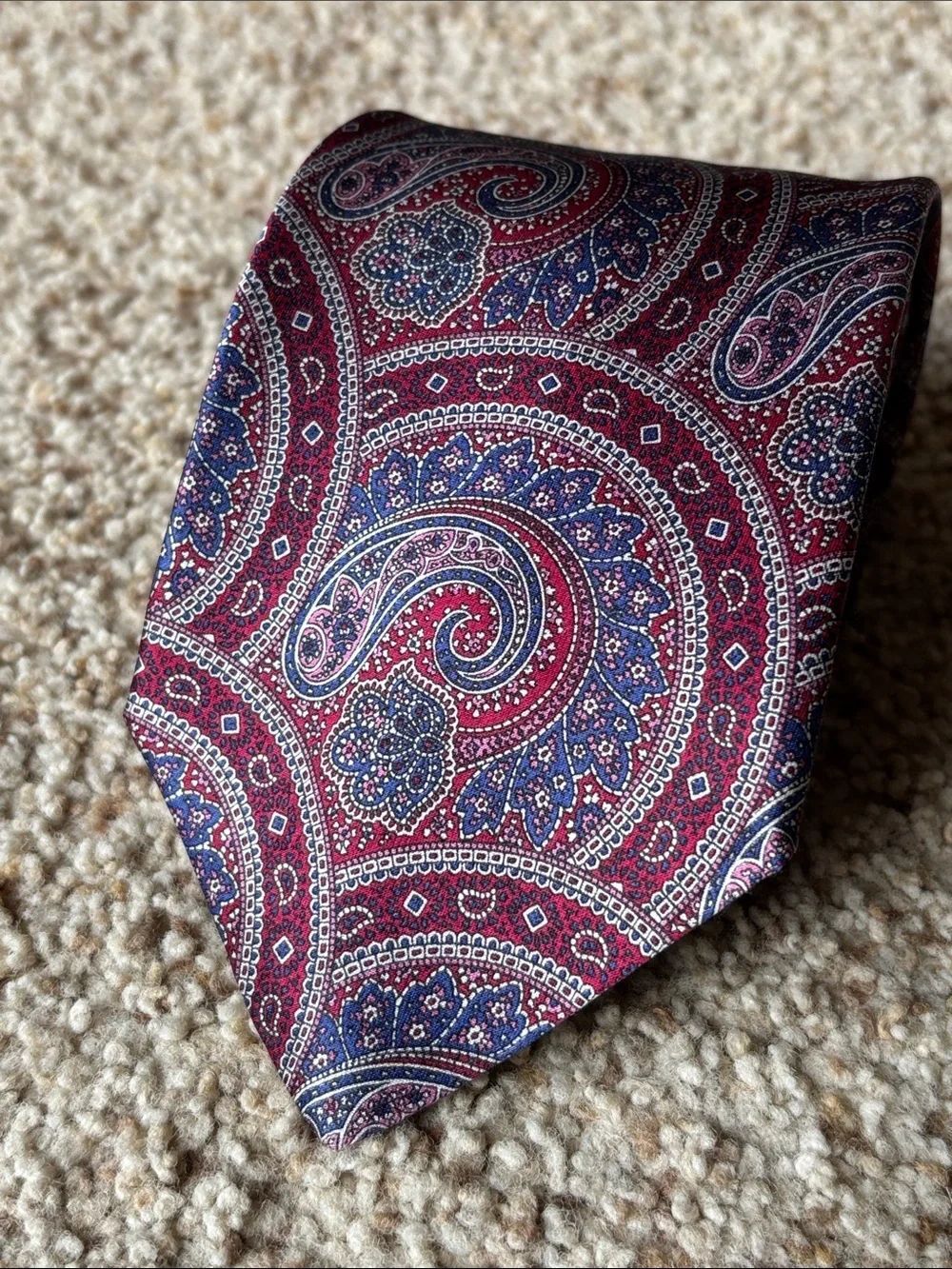 *Luxury* Stefano Ricci Saks Fifth Ave Vibrant Paisley Silk Neck Tie